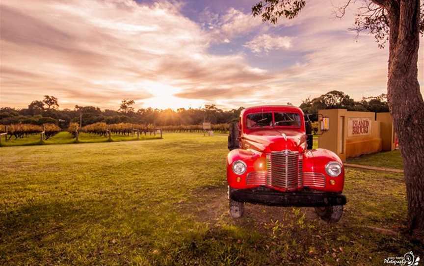 Red Truck at dusk