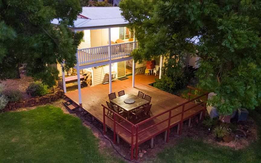 Farmstay Aerial view at dusk