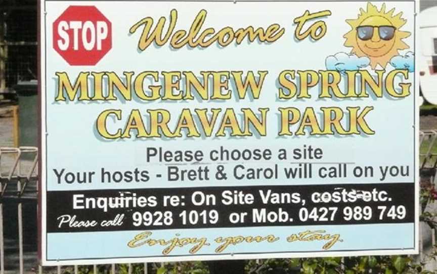 Mingenew Spring Caravan Park, Accommodation in Mingenew