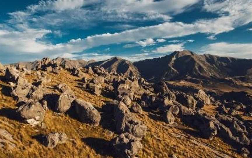 Flock Hill lodge, Lake Pearson, New Zealand