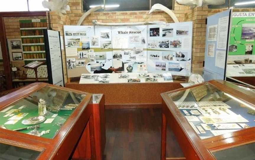 Displays at the Augusta Historical Museum