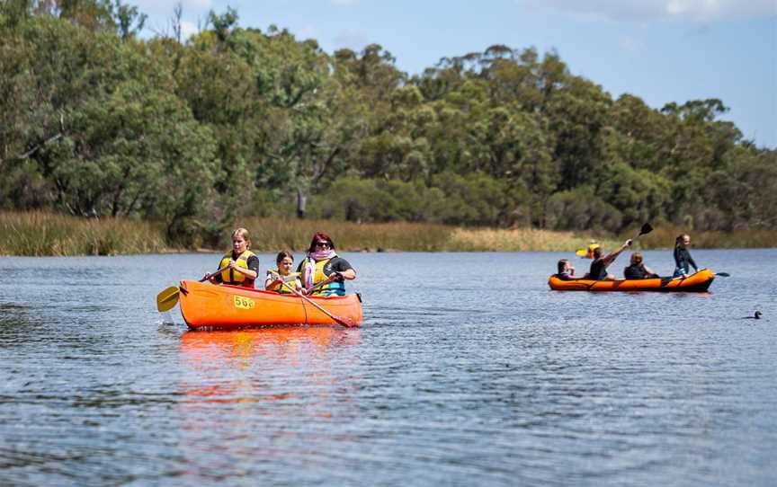 Canoe hire at Lake Leschenaultia