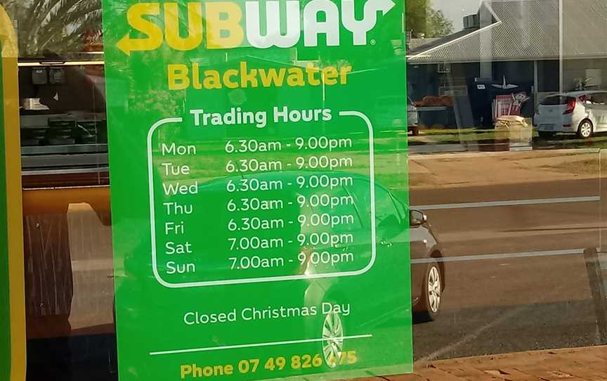 Subway, Blackwater, QLD