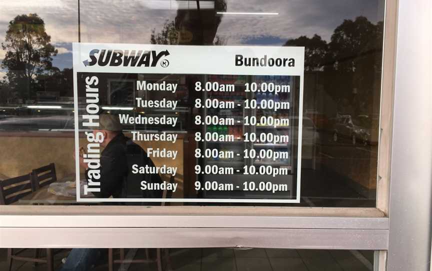 Subway, Bundoora, VIC