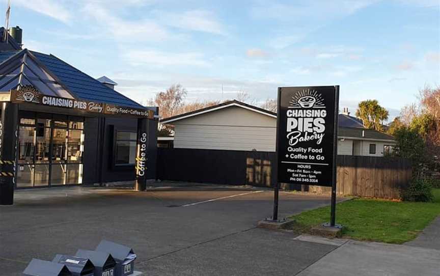 Chaising Pies Bakery, Gonville, New Zealand