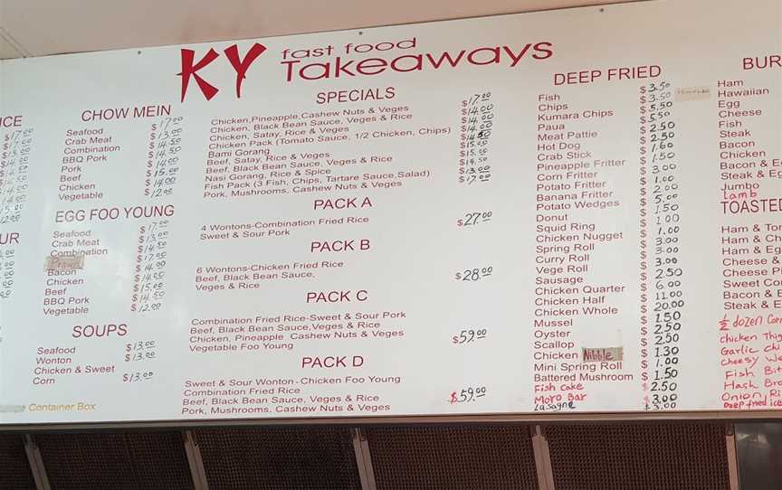 K Y Takeaways, Tauhara, New Zealand