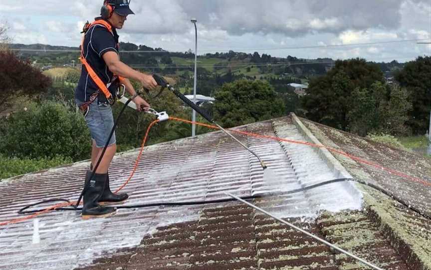 Roof washing