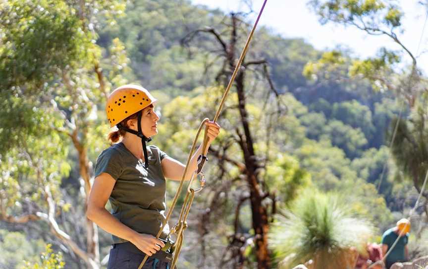 Venture - Rock Climb & Abseil - Morialta Gorge, Woodford, QLD