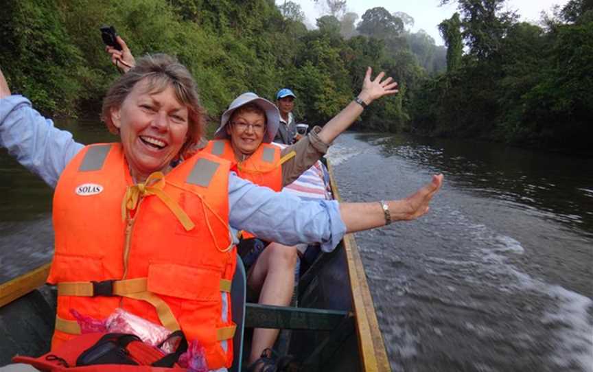 Long boats in Borneo