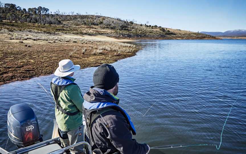 Snowy Lakes Fly Fishing Boat Charter, Michelago, NSW