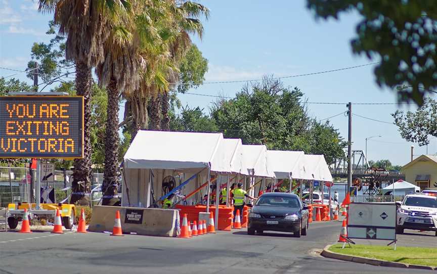 Victoria Policecheckpointat Yarrawongaon January12th2021