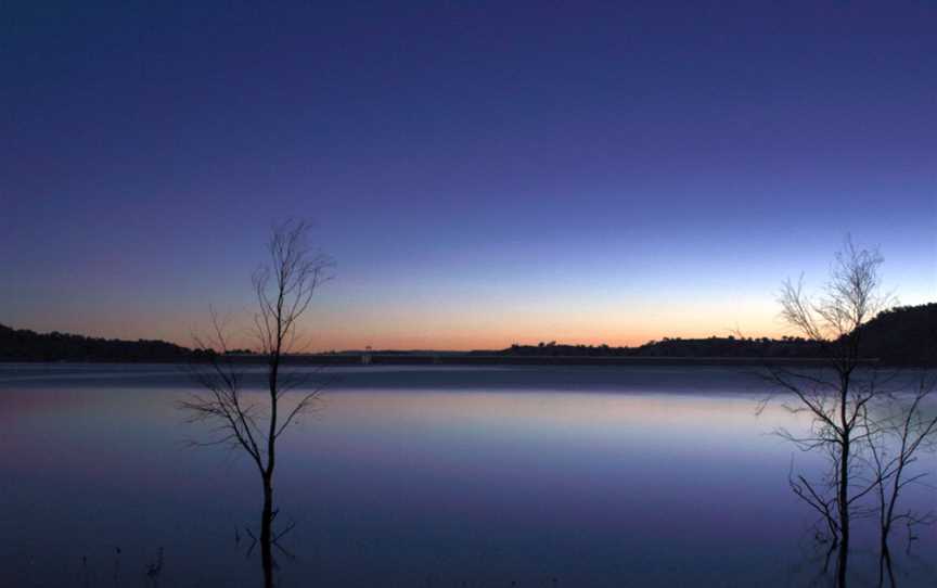 Lake Glenbawn at late sunset, April 2013.jpg