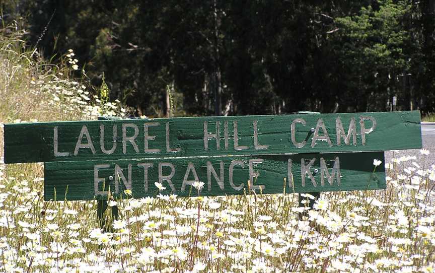 20051211 Sign Laurel Hill Camp Tumbarumba Batlow Road