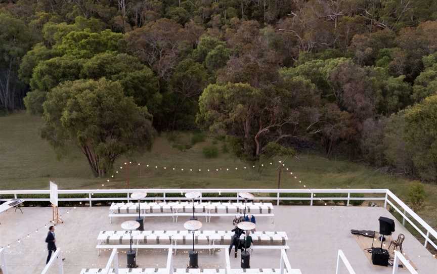 Dinner is served on the terrace