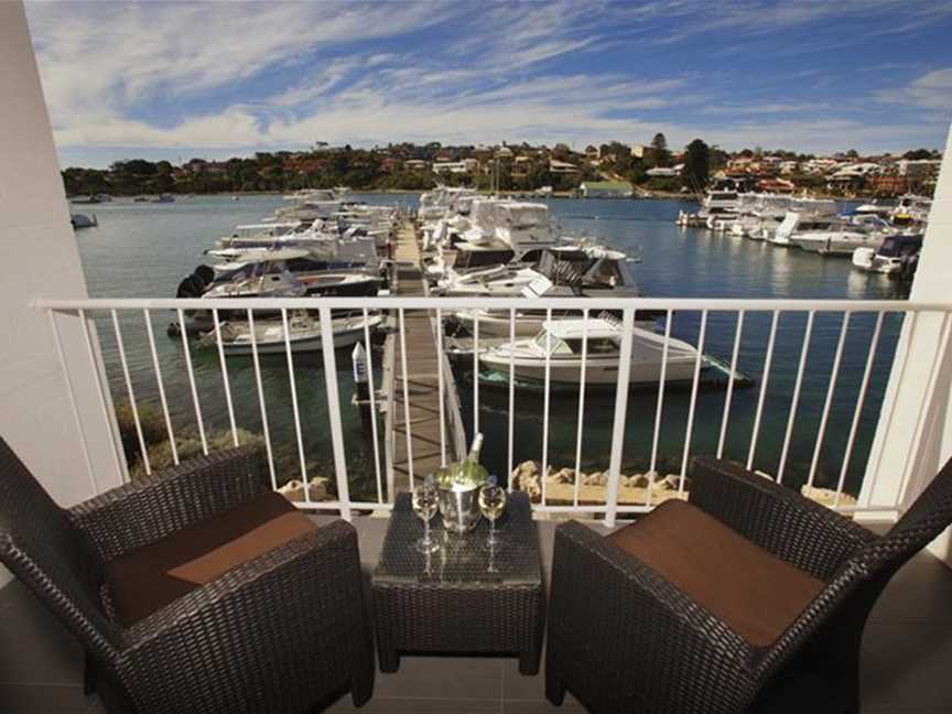 Private Balcony overlooking Marina