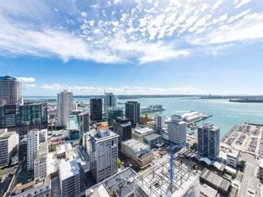 2 Brm Apt with Stunning Harbour Views, Level 24, Eden Terrace, New Zealand