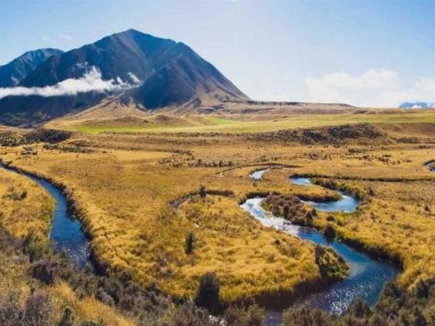 Flock Hill lodge, Lake Pearson, New Zealand