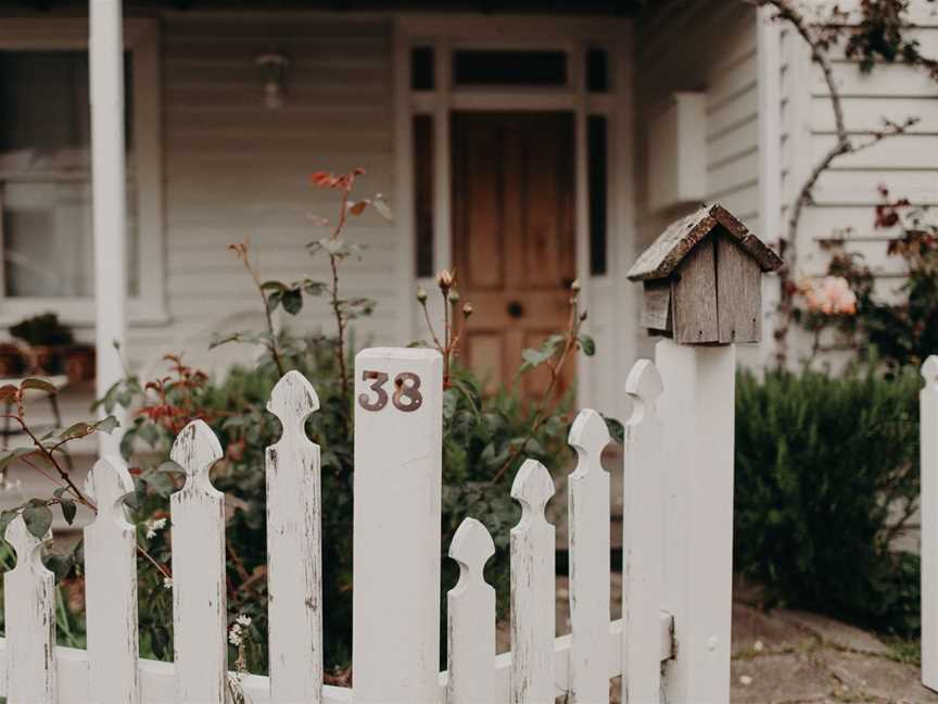 Cottage garden frontage to our fully restored heritage workers' cottage in Old Albany.