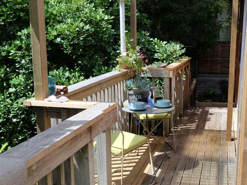 Patio with bush view