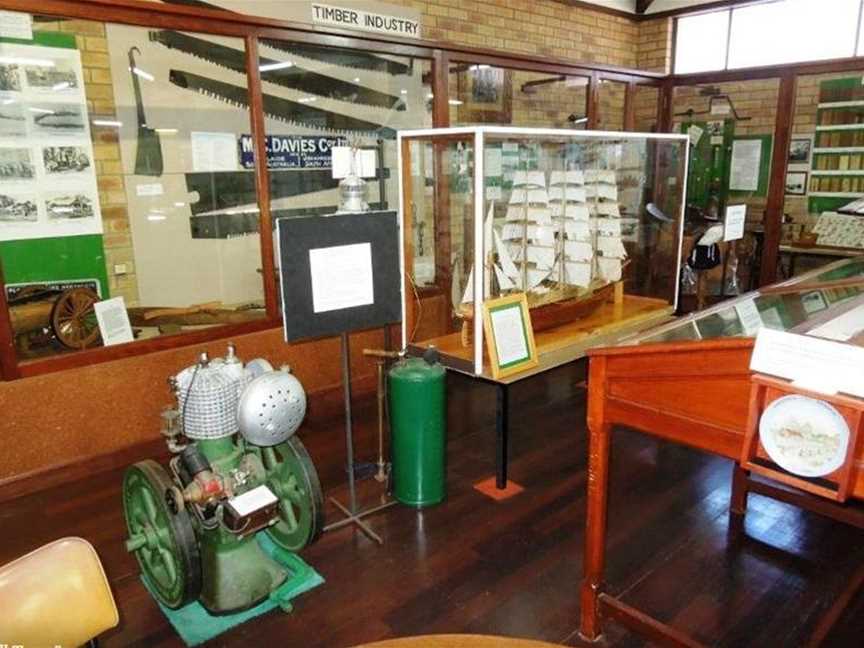 Displays at the Augusta Historical Museum