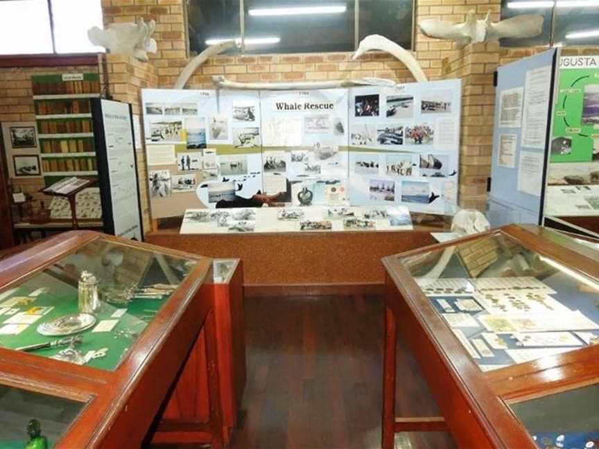 Displays at the Augusta Historical Museum