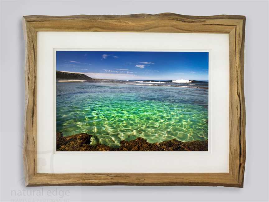 Guillotines Surfbreak Margaret River framed in Marri.