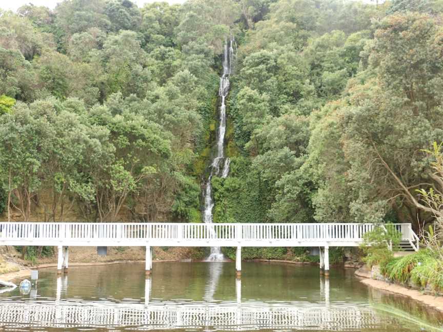 Centennial Garden Waterfall, Bluff Hill, New Zealand