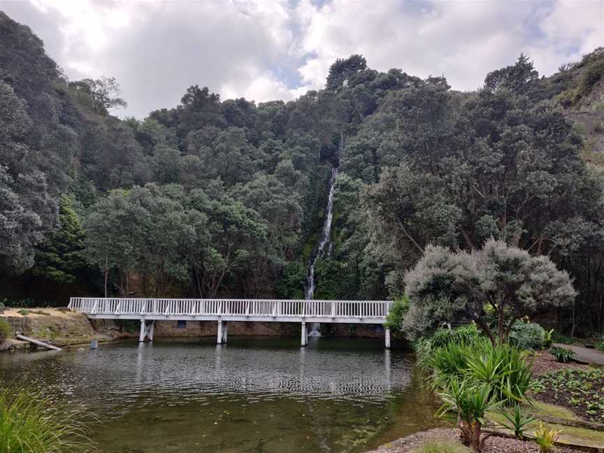 Centennial Garden Waterfall, Bluff Hill, New Zealand