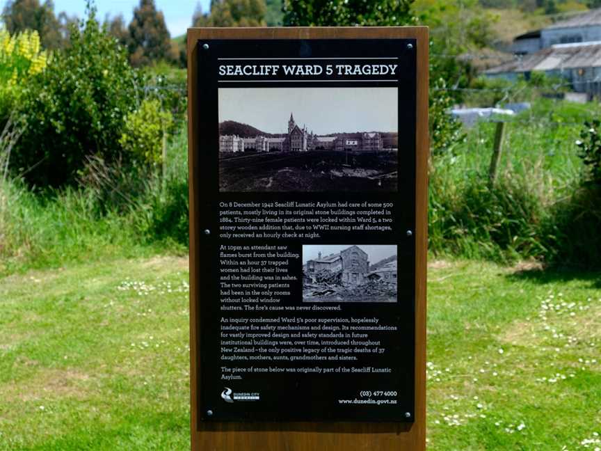 Seacliff Asylum Ruins at Truby King Reserve, Seacliff, New Zealand