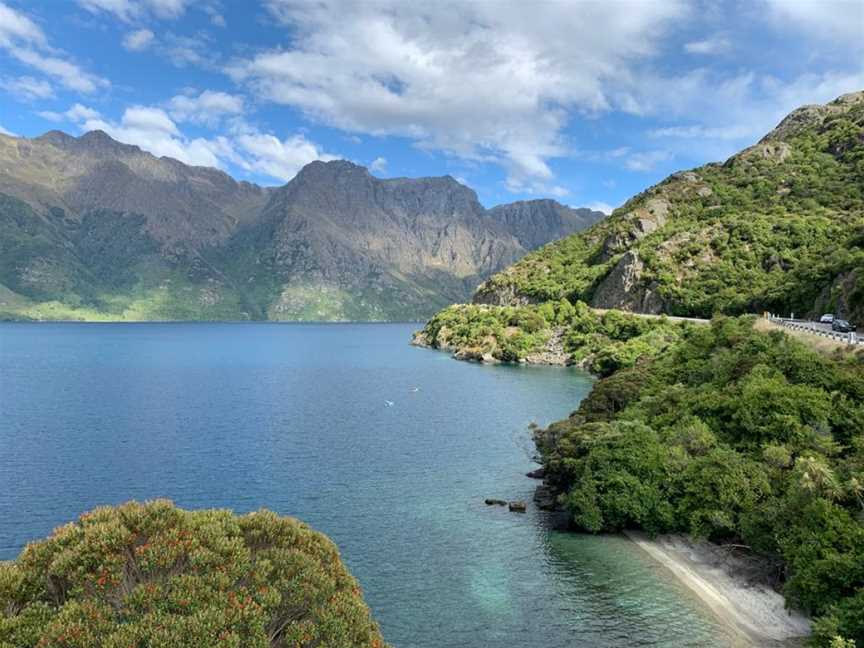 Lake wakatipu beach, Central Southland, New Zealand