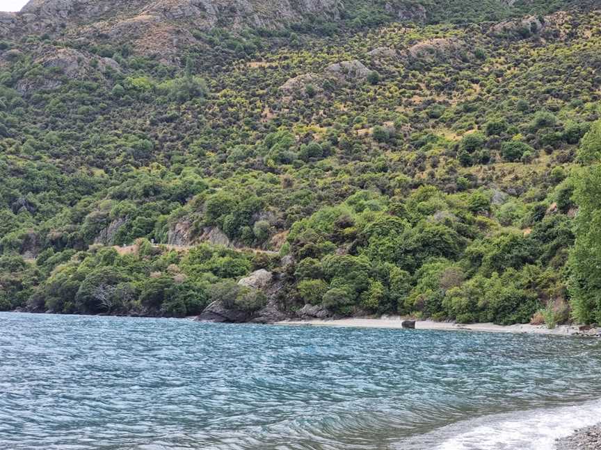 Lake wakatipu beach, Central Southland, New Zealand