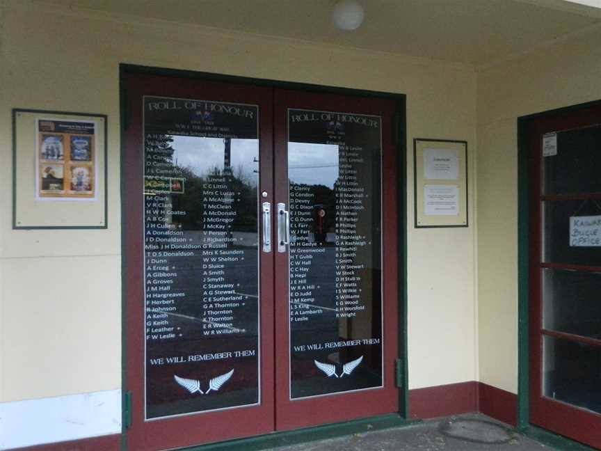 Kaiwaka War Memorial Hall, Kaiwaka, New Zealand