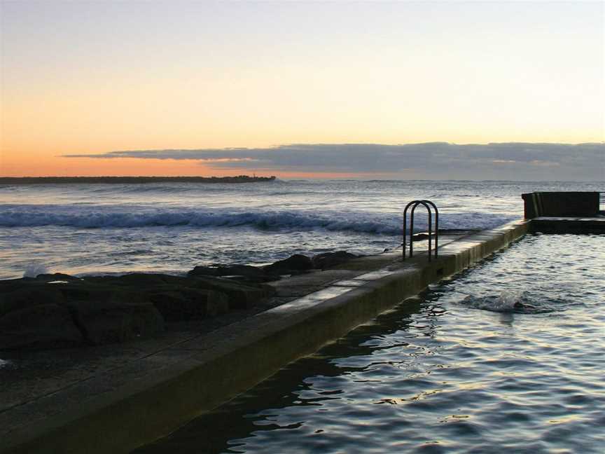 Yamba Main Beach and Ocean Pool, Yamba, NSW