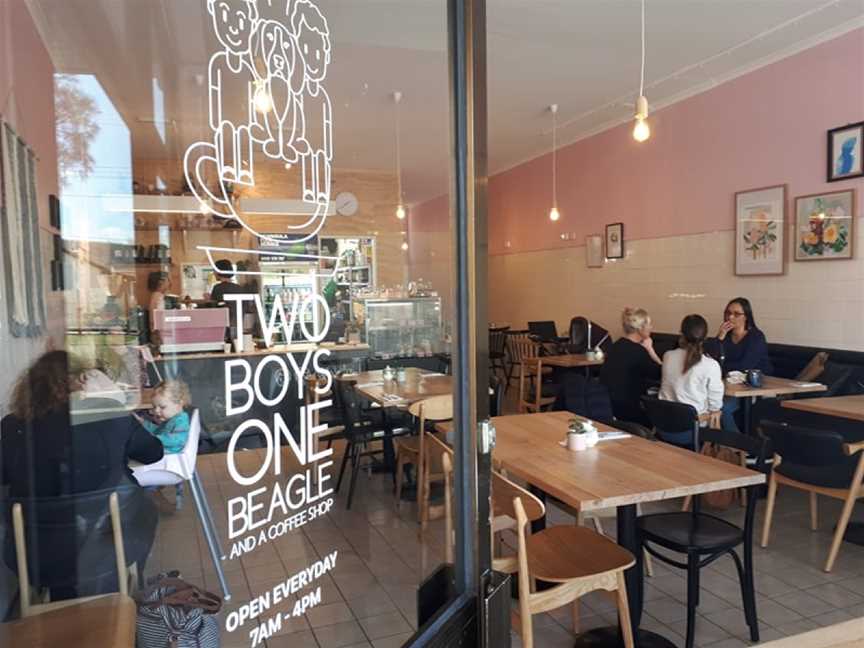 Two Boys One Beagle and A Coffee Shop, Frankston, VIC