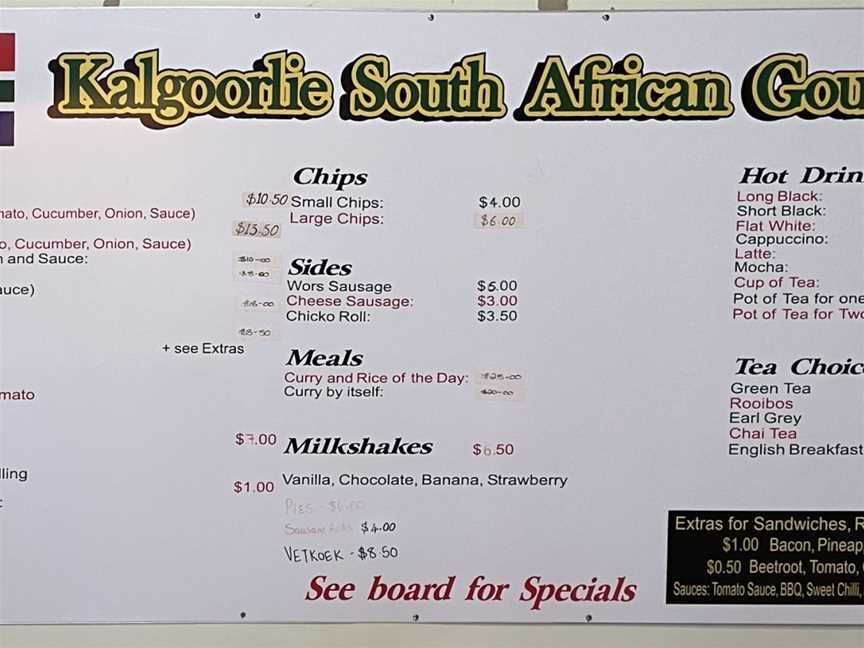 South African Gourmet, Boulder, WA