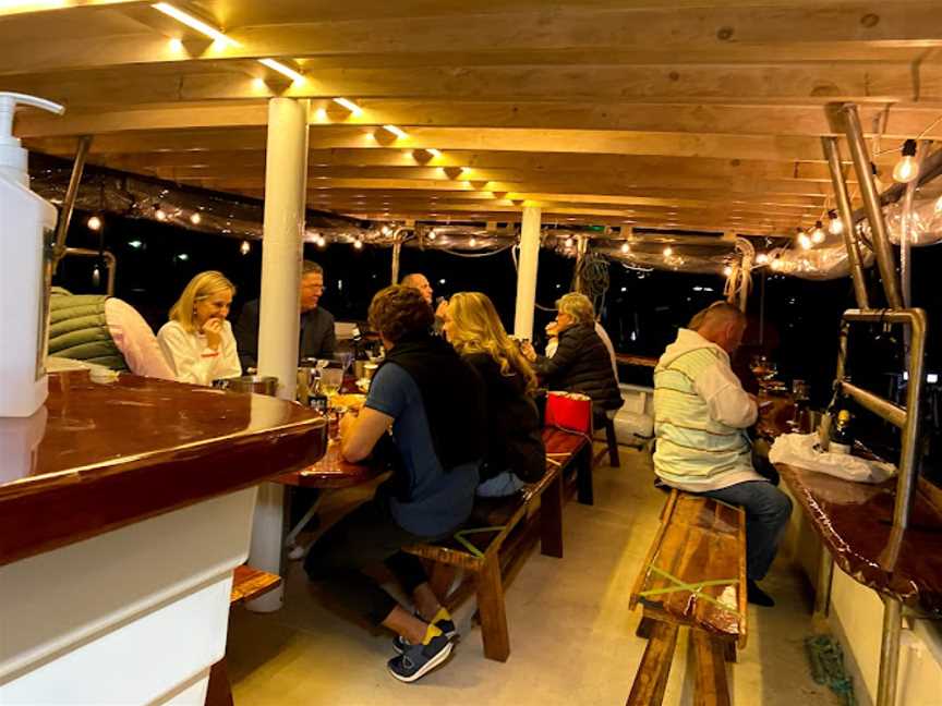 Vintage trawler dining in the Brisbane CBD