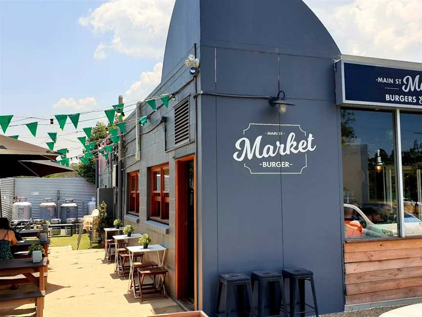 Main st Market Burger, Samford Village, QLD