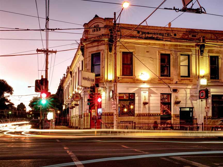 Exterior at dusk