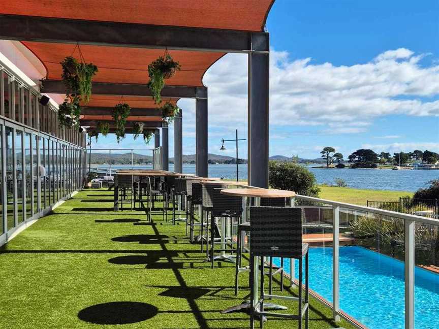 Enjoy Tamar River water views from our beer garden