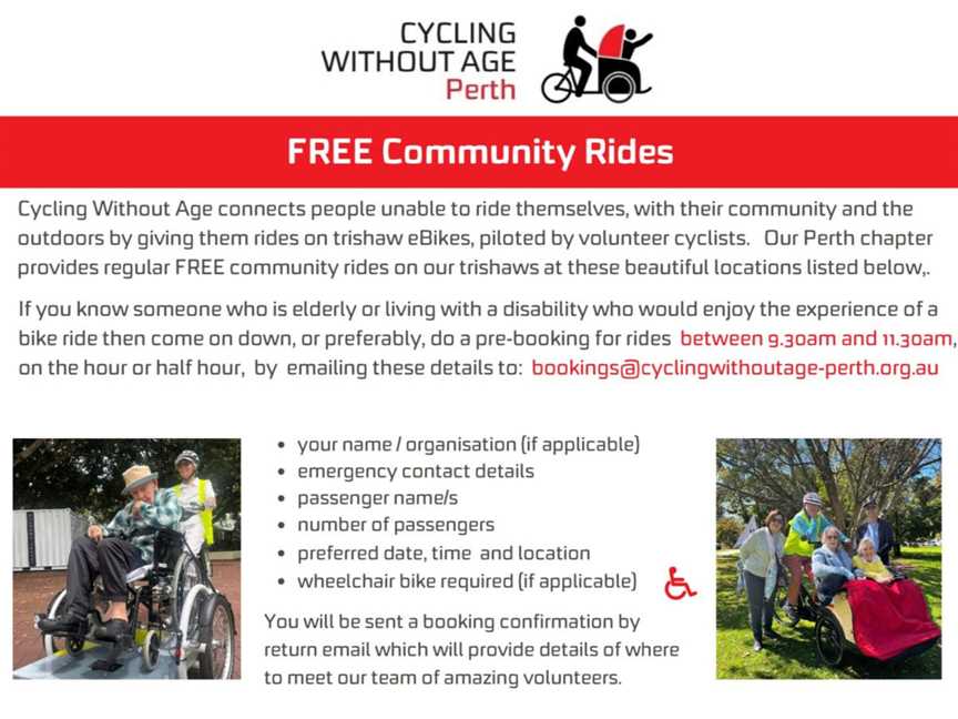 Trishaw rides , Health & community services in Karrinyup