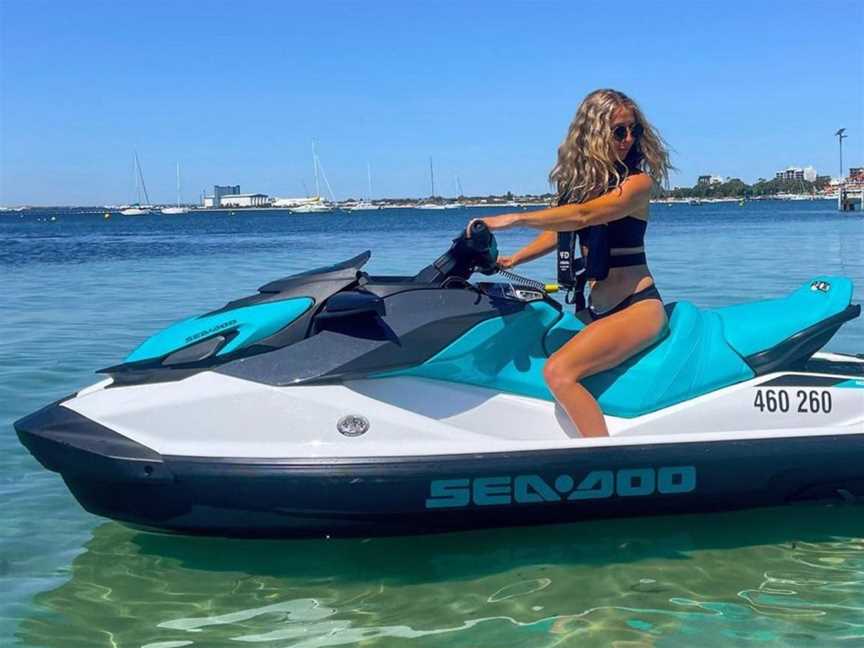 Lady on an Adventure Hire Perth GTI jet ski