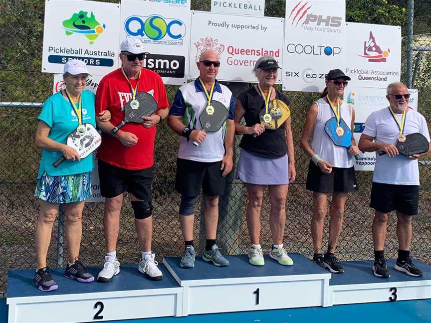 Gold Medal at Yeppoon 2023. Mixed Doubles 60+