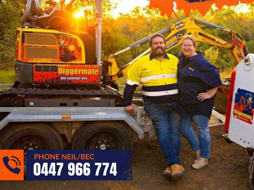 Diggermate Mini Excavator Hire Gatton, Business directory in Lowood