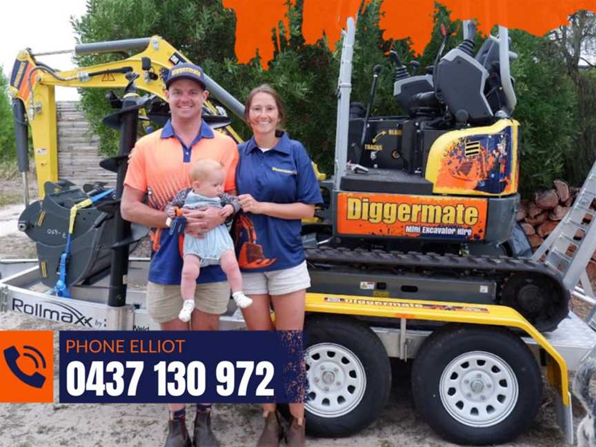 Diggermate Mini Excavator Hire Millicent, Business directory in Beachport