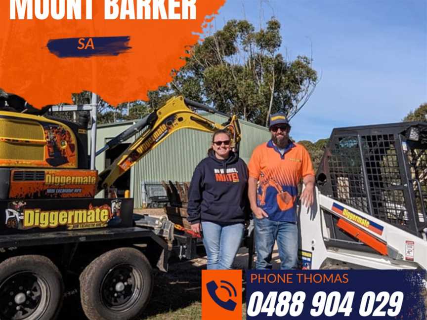 Diggermate Mini Excavator Hire Mount Barker, Business directory in Mount Barker Springs