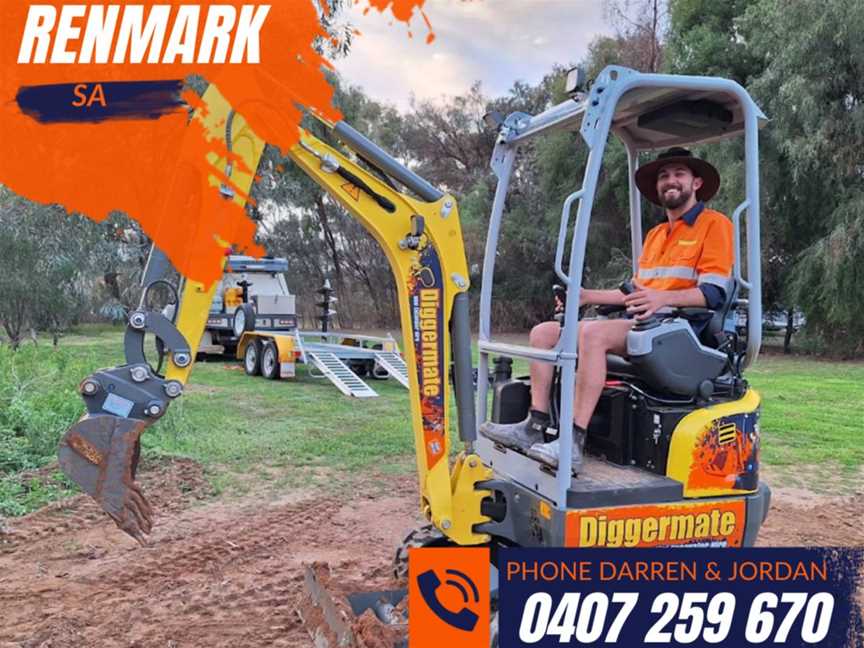 Diggermate Mini Excavator Hire Renmark, Business directory in Renmark