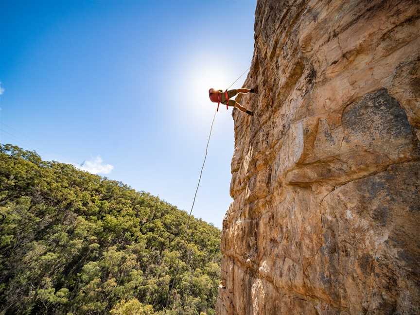 Venture - Rock Climb & Abseil - Morialta Gorge, Woodford, QLD