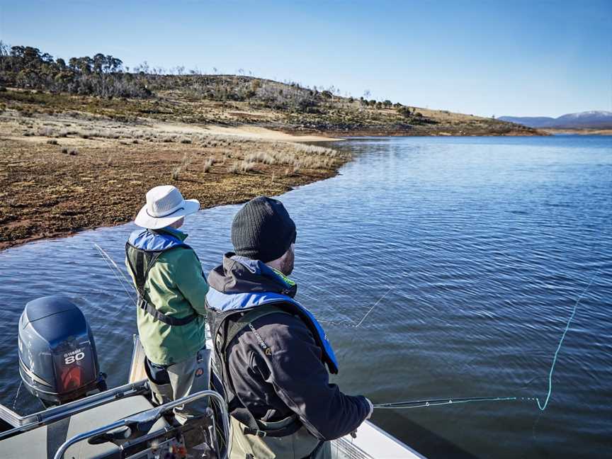 Snowy Lakes Fly Fishing Boat Charter, Michelago, NSW