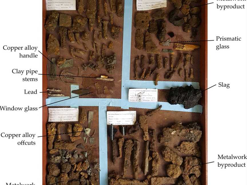 Artefactsfrom Port Arthur'sworkshopexcavations