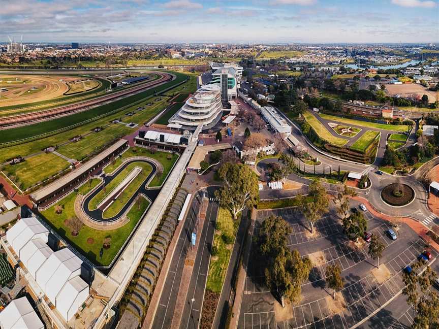 Aerialpanoramaof Flemington Racecourse